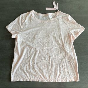 NWT Victorias Secret Dream Cropped Tee Pink